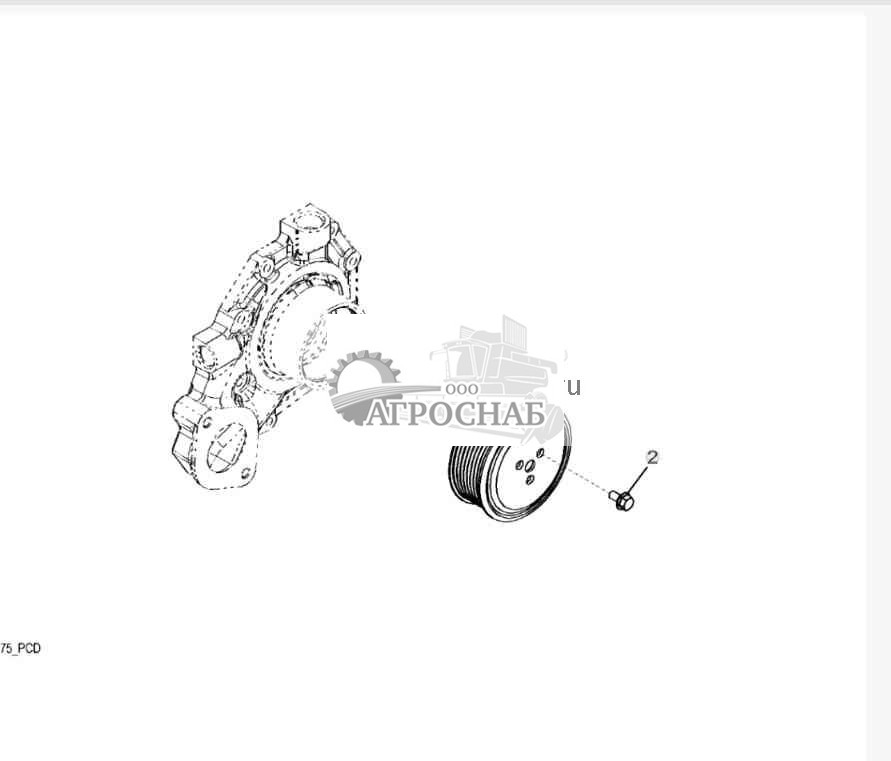 2001 Шкив водяного насоса 